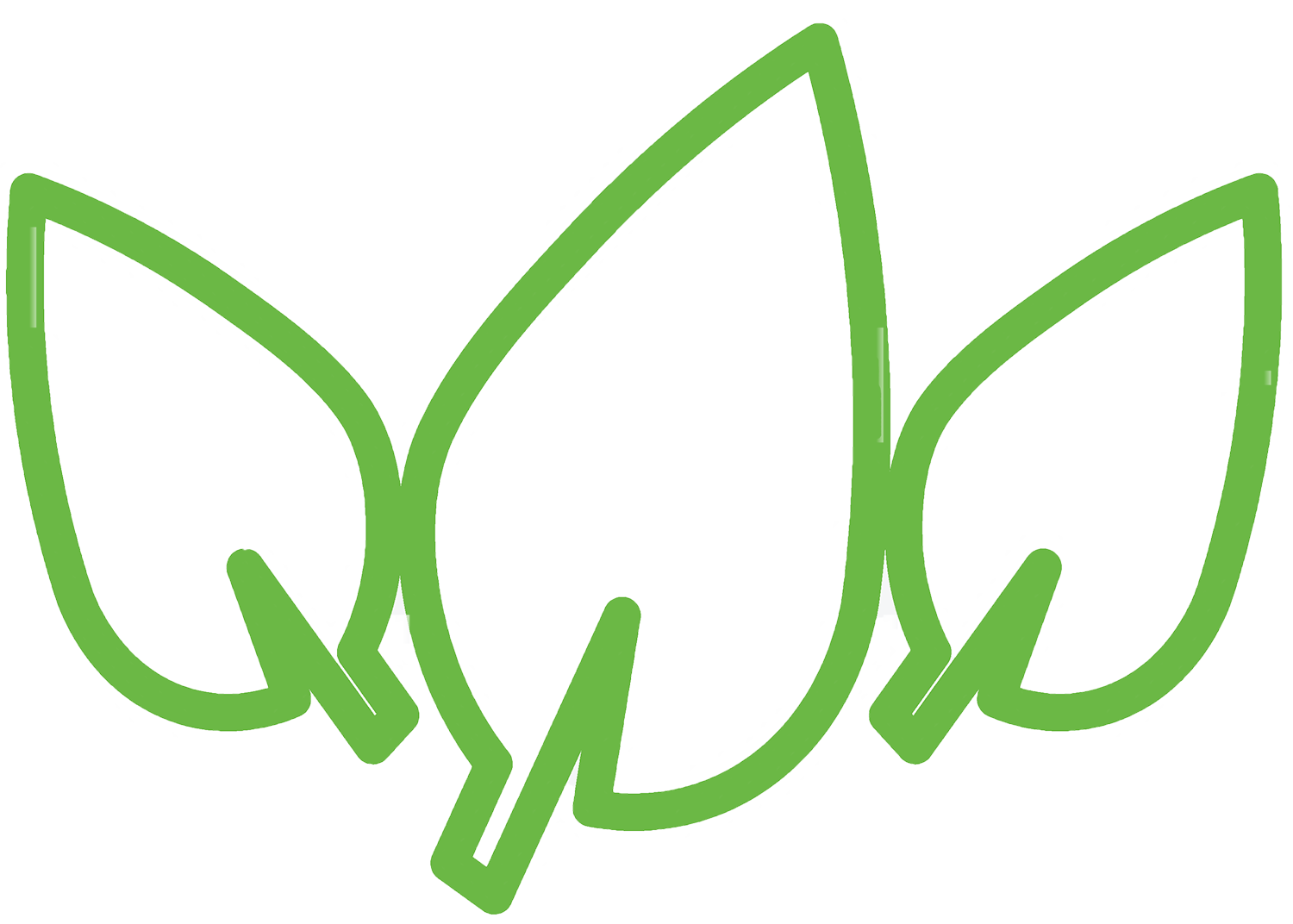 背景の葉っぱのイラスト